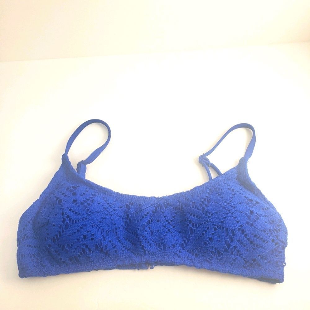 Aerie blue Lace bikini top S